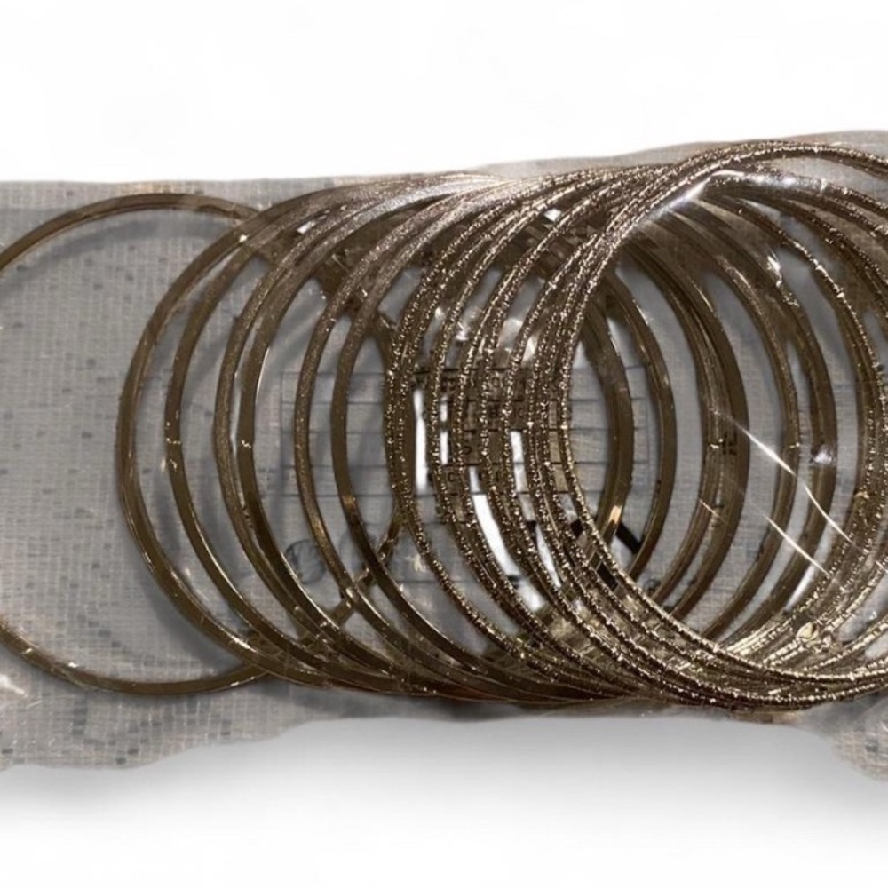 Elegant Gold Bangle Set